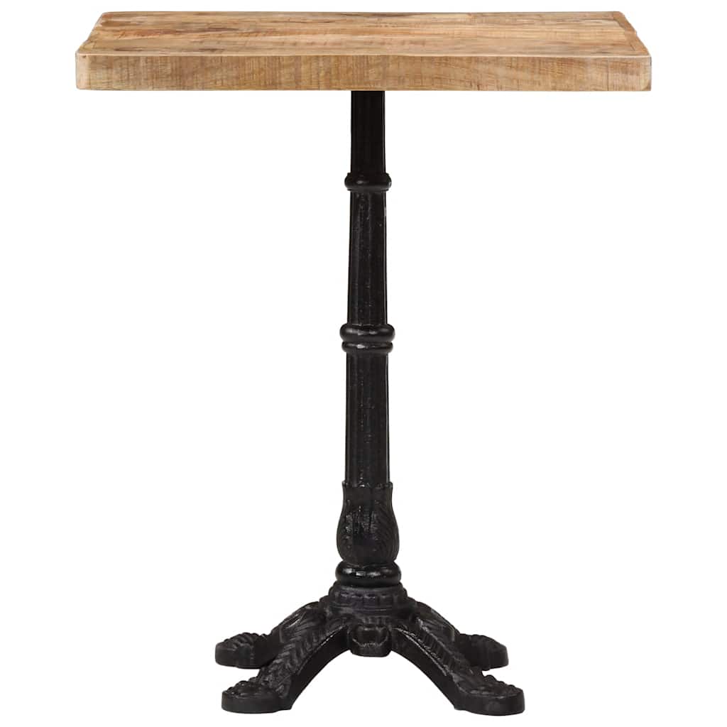 Bistro Table 60x60x77 cm Rough Mango Wood